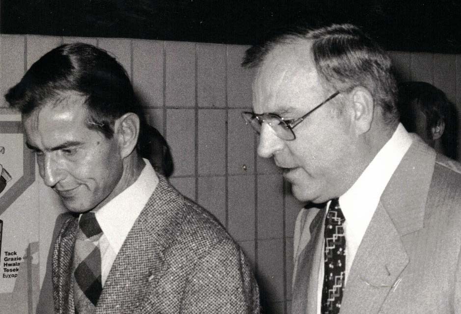 Dr. Fritz Eggert und Dr. Helmut Kohl 1979 in Hagen